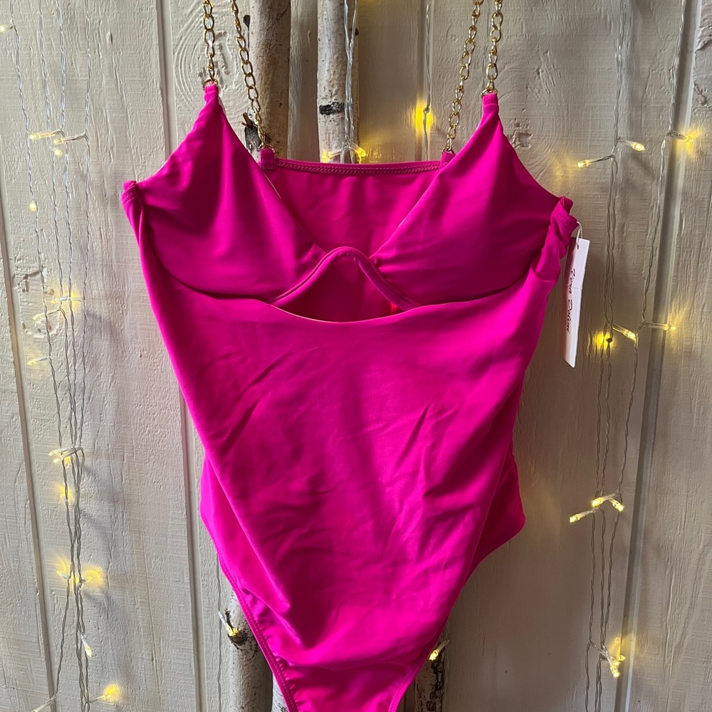 Vibrant Pink Women's One Piece Swimsuit